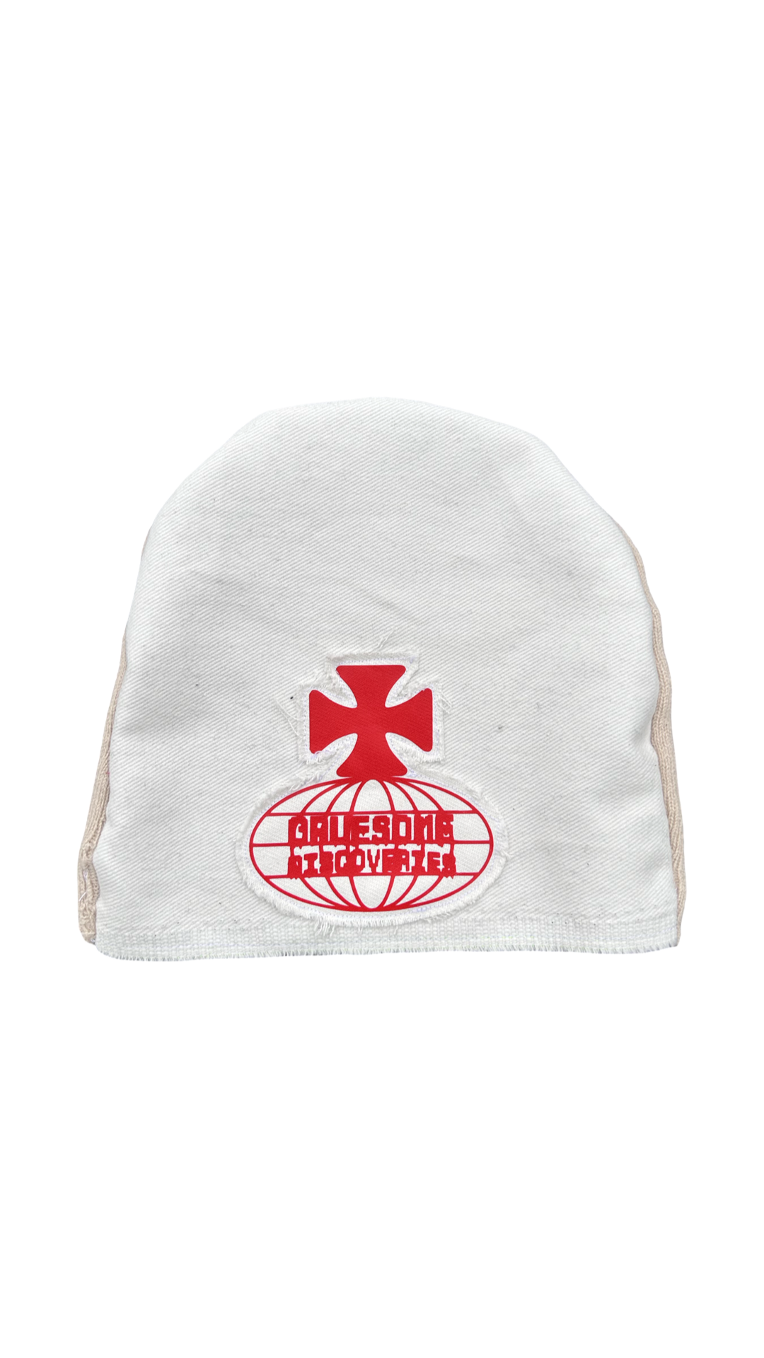 Beanie V2 (cream on white)