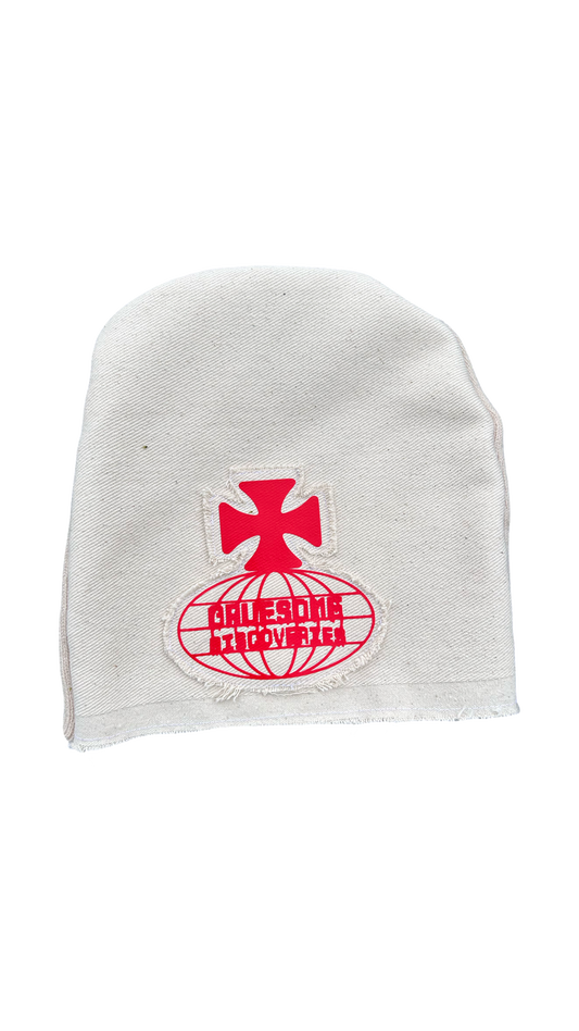 Beanie V8 (cream on cream)